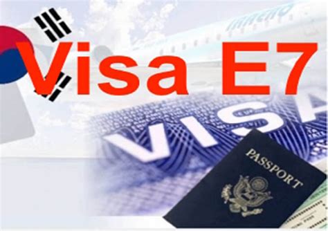 các loại visa e7 hàn quốc